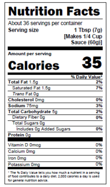 Nutrition Facts
