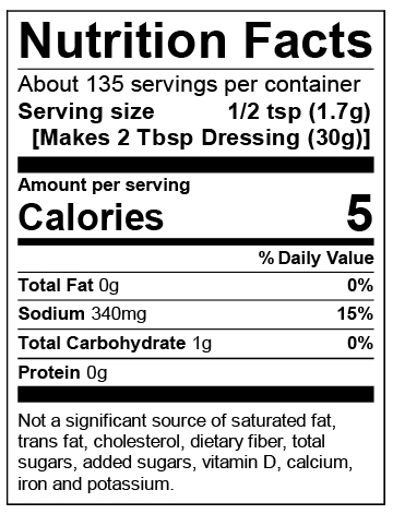 Nutrition Facts