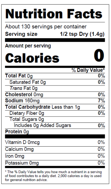 Nutrition Facts
