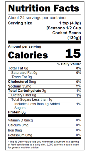 Nutrition Facts